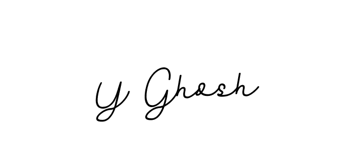 Design your own signature with our free online signature maker. With this signature software, you can create a handwritten (BallpointsItalic-DORy9) signature for name Y Ghosh. Y Ghosh signature style 11 images and pictures png