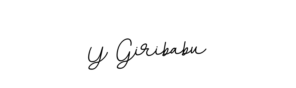 The best way (BallpointsItalic-DORy9) to make a short signature is to pick only two or three words in your name. The name Y Giribabu include a total of six letters. For converting this name. Y Giribabu signature style 11 images and pictures png