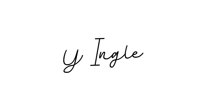 if you are searching for the best signature style for your name Y Ingle. so please give up your signature search. here we have designed multiple signature styles  using BallpointsItalic-DORy9. Y Ingle signature style 11 images and pictures png