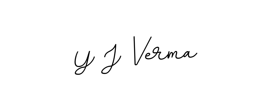 This is the best signature style for the Y J Verma name. Also you like these signature font (BallpointsItalic-DORy9). Mix name signature. Y J Verma signature style 11 images and pictures png