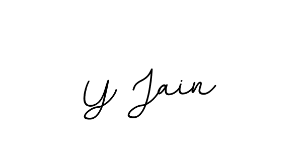 How to make Y Jain signature? BallpointsItalic-DORy9 is a professional autograph style. Create handwritten signature for Y Jain name. Y Jain signature style 11 images and pictures png