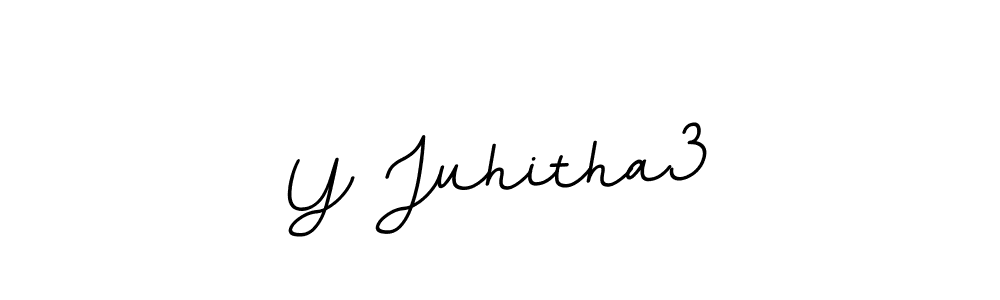 Also You can easily find your signature by using the search form. We will create Y Juhitha3 name handwritten signature images for you free of cost using BallpointsItalic-DORy9 sign style. Y Juhitha3 signature style 11 images and pictures png