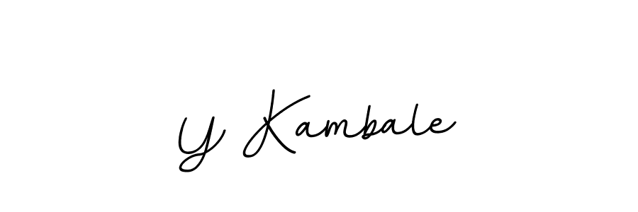 Also we have Y Kambale name is the best signature style. Create professional handwritten signature collection using BallpointsItalic-DORy9 autograph style. Y Kambale signature style 11 images and pictures png