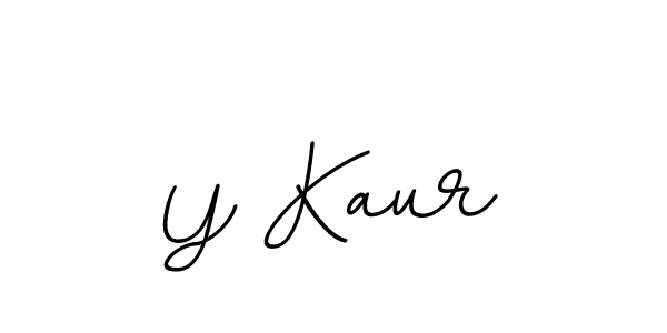 Design your own signature with our free online signature maker. With this signature software, you can create a handwritten (BallpointsItalic-DORy9) signature for name Y Kaur. Y Kaur signature style 11 images and pictures png