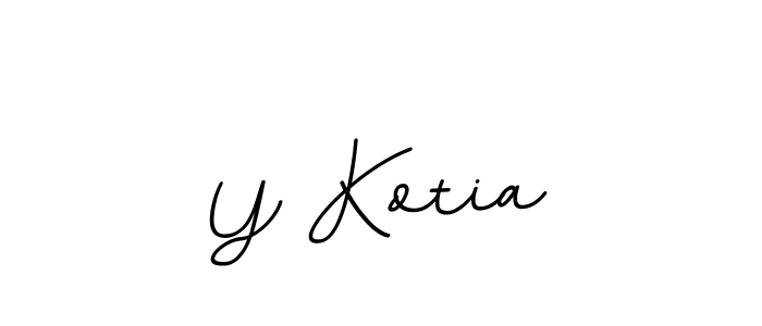 You should practise on your own different ways (BallpointsItalic-DORy9) to write your name (Y Kotia) in signature. don't let someone else do it for you. Y Kotia signature style 11 images and pictures png