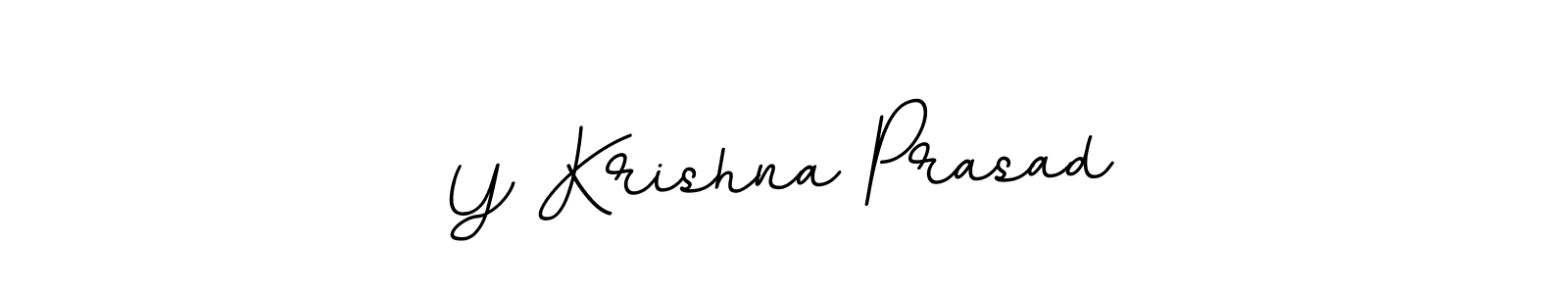 Make a beautiful signature design for name Y Krishna Prasad. With this signature (BallpointsItalic-DORy9) style, you can create a handwritten signature for free. Y Krishna Prasad signature style 11 images and pictures png