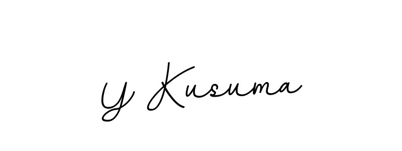 How to make Y Kusuma signature? BallpointsItalic-DORy9 is a professional autograph style. Create handwritten signature for Y Kusuma name. Y Kusuma signature style 11 images and pictures png