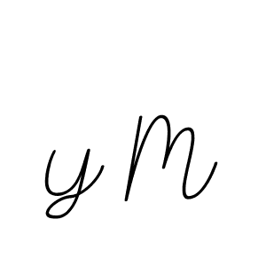 This is the best signature style for the Y M name. Also you like these signature font (BallpointsItalic-DORy9). Mix name signature. Y M signature style 11 images and pictures png