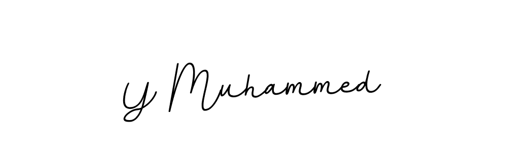 Y Muhammed stylish signature style. Best Handwritten Sign (BallpointsItalic-DORy9) for my name. Handwritten Signature Collection Ideas for my name Y Muhammed. Y Muhammed signature style 11 images and pictures png