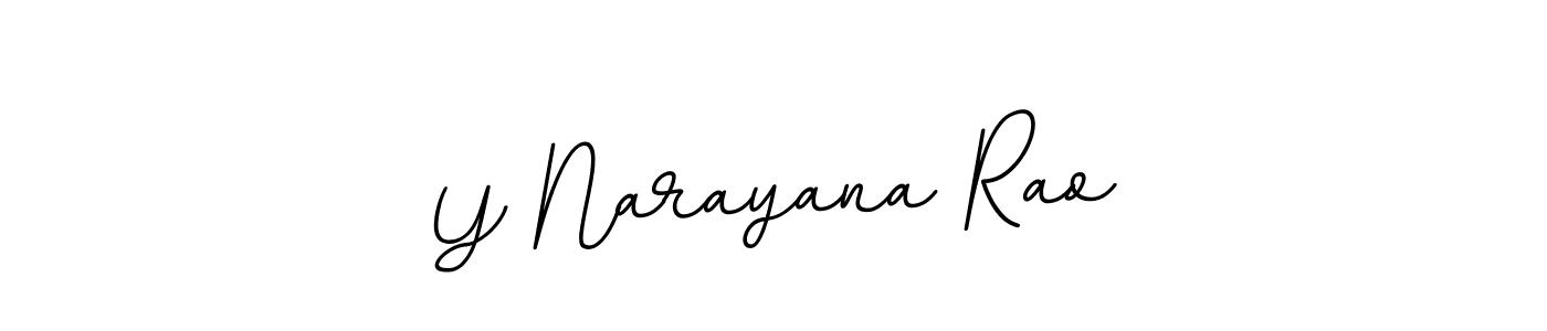 The best way (BallpointsItalic-DORy9) to make a short signature is to pick only two or three words in your name. The name Y Narayana Rao include a total of six letters. For converting this name. Y Narayana Rao signature style 11 images and pictures png