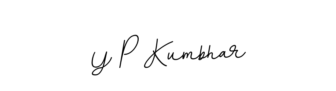 The best way (BallpointsItalic-DORy9) to make a short signature is to pick only two or three words in your name. The name Y P Kumbhar include a total of six letters. For converting this name. Y P Kumbhar signature style 11 images and pictures png