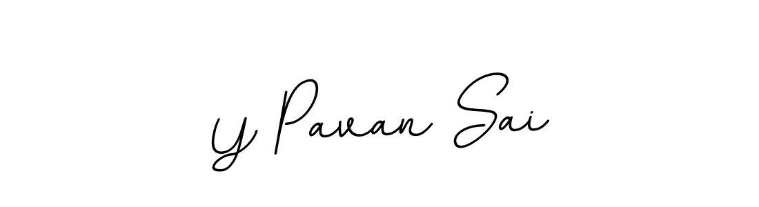 You should practise on your own different ways (BallpointsItalic-DORy9) to write your name (Y Pavan Sai) in signature. don't let someone else do it for you. Y Pavan Sai signature style 11 images and pictures png
