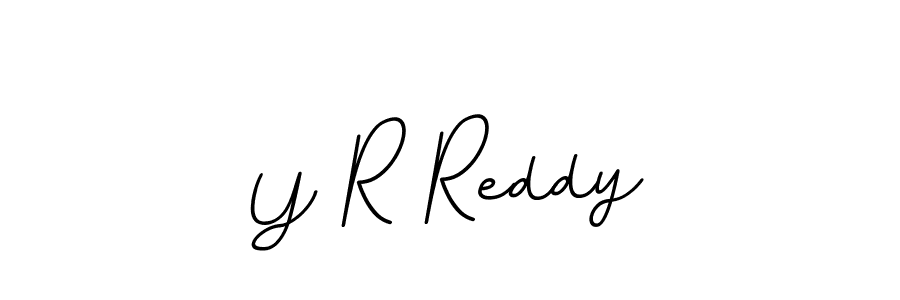 Make a beautiful signature design for name Y R Reddy. With this signature (BallpointsItalic-DORy9) style, you can create a handwritten signature for free. Y R Reddy signature style 11 images and pictures png