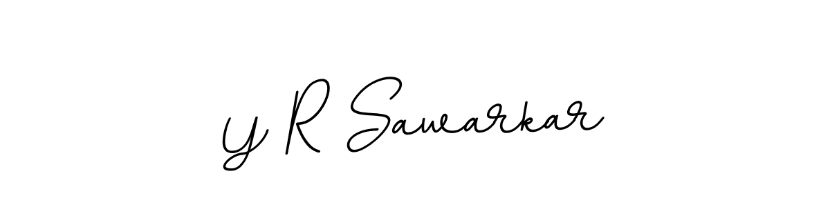 Y R Sawarkar stylish signature style. Best Handwritten Sign (BallpointsItalic-DORy9) for my name. Handwritten Signature Collection Ideas for my name Y R Sawarkar. Y R Sawarkar signature style 11 images and pictures png