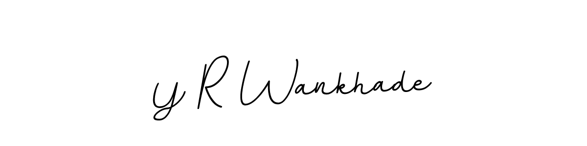 Also we have Y R Wankhade name is the best signature style. Create professional handwritten signature collection using BallpointsItalic-DORy9 autograph style. Y R Wankhade signature style 11 images and pictures png