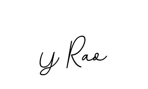 Create a beautiful signature design for name Y Rao. With this signature (BallpointsItalic-DORy9) fonts, you can make a handwritten signature for free. Y Rao signature style 11 images and pictures png