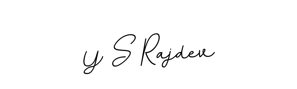 Use a signature maker to create a handwritten signature online. With this signature software, you can design (BallpointsItalic-DORy9) your own signature for name Y S Rajdev. Y S Rajdev signature style 11 images and pictures png