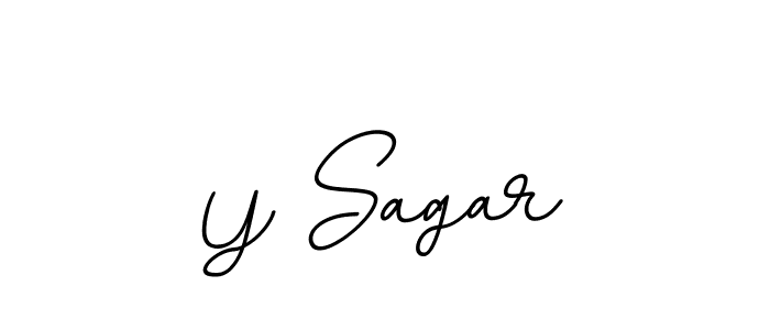 if you are searching for the best signature style for your name Y Sagar. so please give up your signature search. here we have designed multiple signature styles  using BallpointsItalic-DORy9. Y Sagar signature style 11 images and pictures png