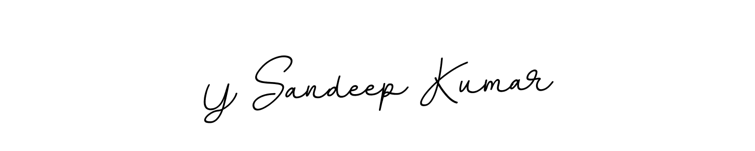 The best way (BallpointsItalic-DORy9) to make a short signature is to pick only two or three words in your name. The name Y Sandeep Kumar include a total of six letters. For converting this name. Y Sandeep Kumar signature style 11 images and pictures png
