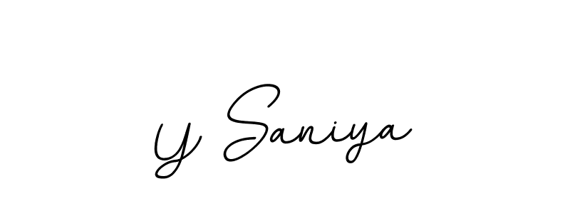 Y Saniya stylish signature style. Best Handwritten Sign (BallpointsItalic-DORy9) for my name. Handwritten Signature Collection Ideas for my name Y Saniya. Y Saniya signature style 11 images and pictures png