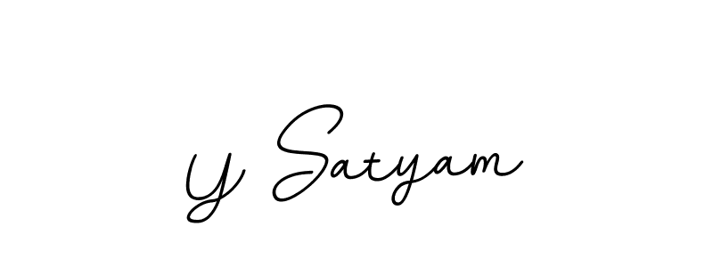 The best way (BallpointsItalic-DORy9) to make a short signature is to pick only two or three words in your name. The name Y Satyam include a total of six letters. For converting this name. Y Satyam signature style 11 images and pictures png