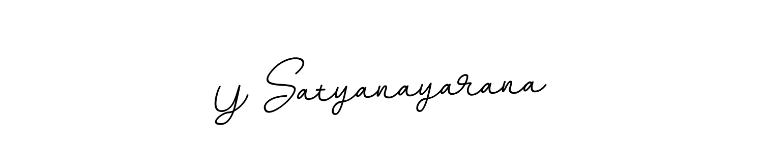 Create a beautiful signature design for name Y Satyanayarana. With this signature (BallpointsItalic-DORy9) fonts, you can make a handwritten signature for free. Y Satyanayarana signature style 11 images and pictures png