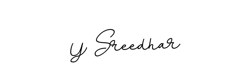 Use a signature maker to create a handwritten signature online. With this signature software, you can design (BallpointsItalic-DORy9) your own signature for name Y Sreedhar. Y Sreedhar signature style 11 images and pictures png