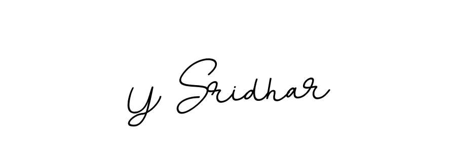 The best way (BallpointsItalic-DORy9) to make a short signature is to pick only two or three words in your name. The name Y Sridhar include a total of six letters. For converting this name. Y Sridhar signature style 11 images and pictures png