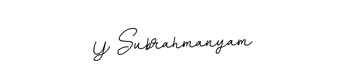 Make a beautiful signature design for name Y Subrahmanyam. Use this online signature maker to create a handwritten signature for free. Y Subrahmanyam signature style 11 images and pictures png