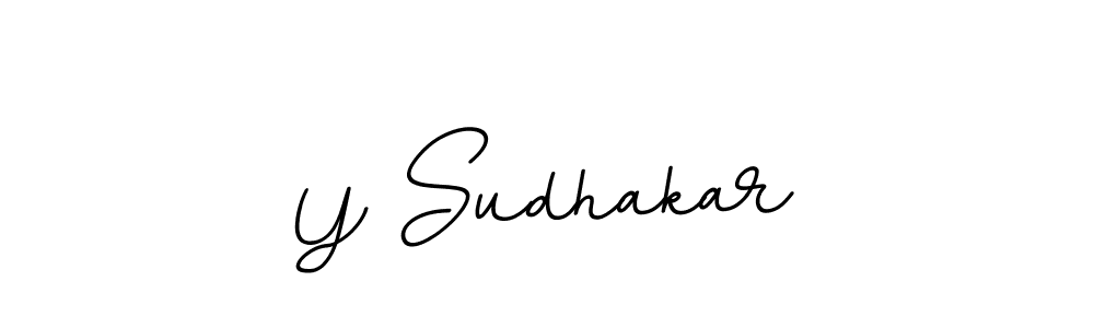 You should practise on your own different ways (BallpointsItalic-DORy9) to write your name (Y Sudhakar) in signature. don't let someone else do it for you. Y Sudhakar signature style 11 images and pictures png