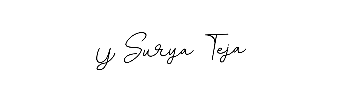 if you are searching for the best signature style for your name Y Surya Teja. so please give up your signature search. here we have designed multiple signature styles  using BallpointsItalic-DORy9. Y Surya Teja signature style 11 images and pictures png