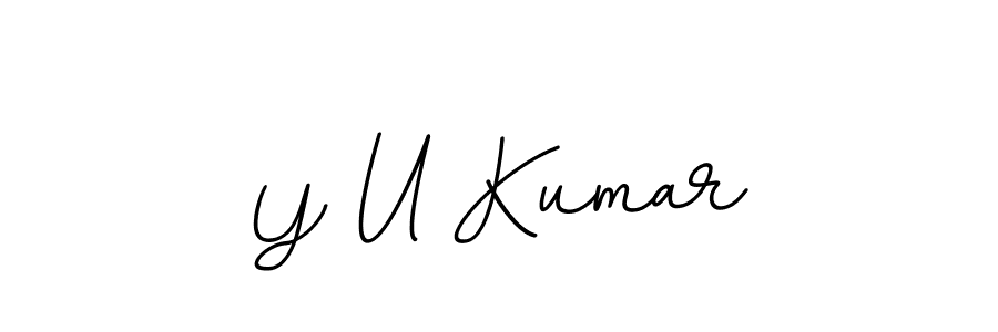 Y U Kumar stylish signature style. Best Handwritten Sign (BallpointsItalic-DORy9) for my name. Handwritten Signature Collection Ideas for my name Y U Kumar. Y U Kumar signature style 11 images and pictures png