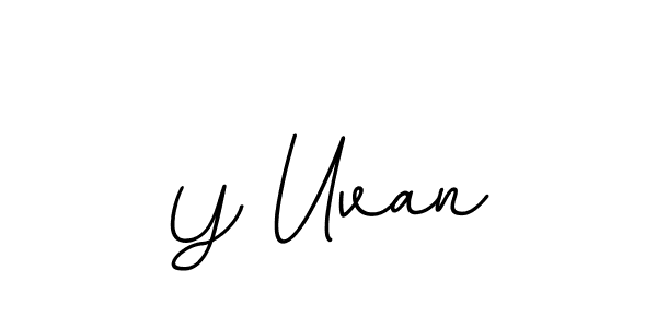 Also we have Y Uvan name is the best signature style. Create professional handwritten signature collection using BallpointsItalic-DORy9 autograph style. Y Uvan signature style 11 images and pictures png
