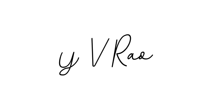 It looks lik you need a new signature style for name Y V Rao. Design unique handwritten (BallpointsItalic-DORy9) signature with our free signature maker in just a few clicks. Y V Rao signature style 11 images and pictures png
