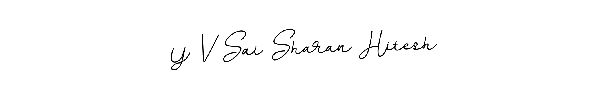 Also we have Y V Sai Sharan Hitesh name is the best signature style. Create professional handwritten signature collection using BallpointsItalic-DORy9 autograph style. Y V Sai Sharan Hitesh signature style 11 images and pictures png