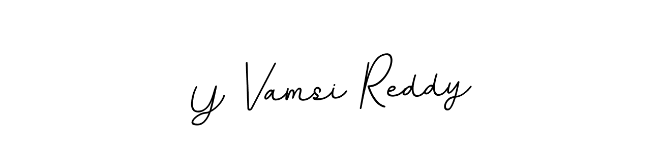Y Vamsi Reddy stylish signature style. Best Handwritten Sign (BallpointsItalic-DORy9) for my name. Handwritten Signature Collection Ideas for my name Y Vamsi Reddy. Y Vamsi Reddy signature style 11 images and pictures png