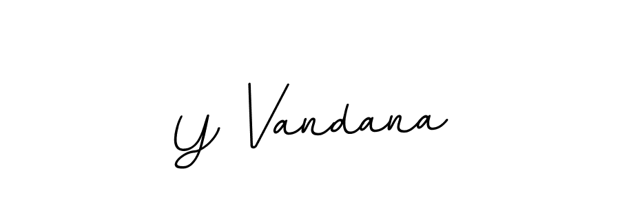 Also we have Y Vandana name is the best signature style. Create professional handwritten signature collection using BallpointsItalic-DORy9 autograph style. Y Vandana signature style 11 images and pictures png