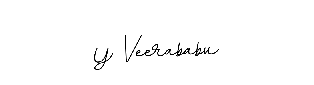 Design your own signature with our free online signature maker. With this signature software, you can create a handwritten (BallpointsItalic-DORy9) signature for name Y Veerababu. Y Veerababu signature style 11 images and pictures png