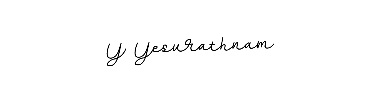 The best way (BallpointsItalic-DORy9) to make a short signature is to pick only two or three words in your name. The name Y Yesurathnam include a total of six letters. For converting this name. Y Yesurathnam signature style 11 images and pictures png