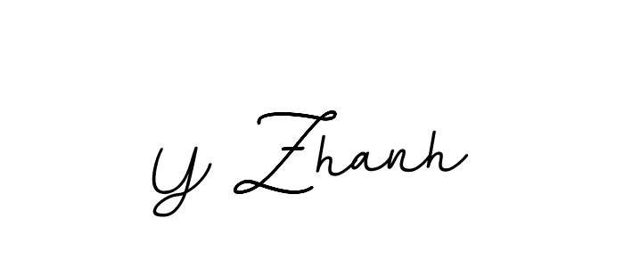 The best way (BallpointsItalic-DORy9) to make a short signature is to pick only two or three words in your name. The name Y Zhanh include a total of six letters. For converting this name. Y Zhanh signature style 11 images and pictures png