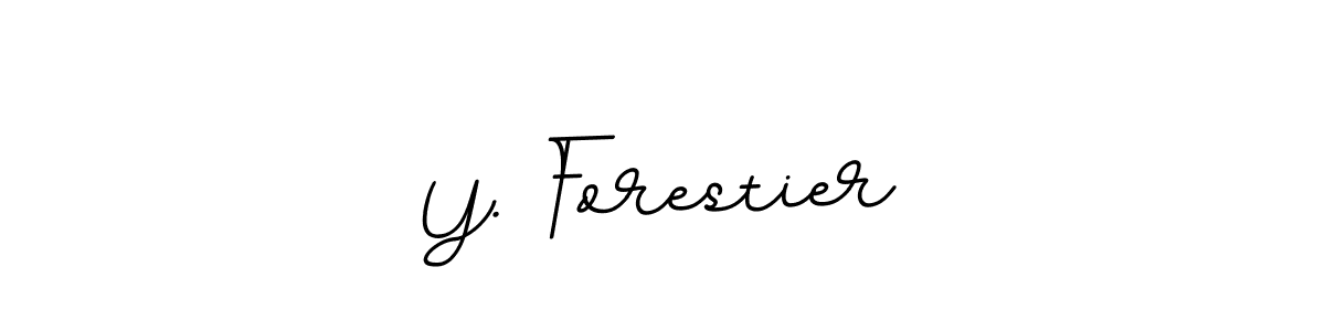 Design your own signature with our free online signature maker. With this signature software, you can create a handwritten (BallpointsItalic-DORy9) signature for name Y. Forestier. Y. Forestier signature style 11 images and pictures png