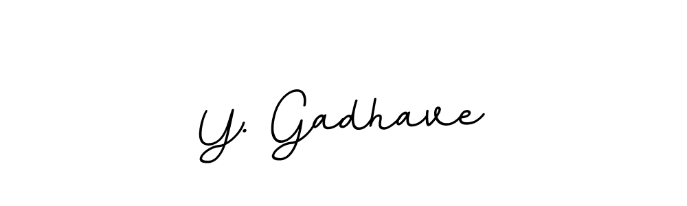 BallpointsItalic-DORy9 is a professional signature style that is perfect for those who want to add a touch of class to their signature. It is also a great choice for those who want to make their signature more unique. Get Y. Gadhave name to fancy signature for free. Y. Gadhave signature style 11 images and pictures png