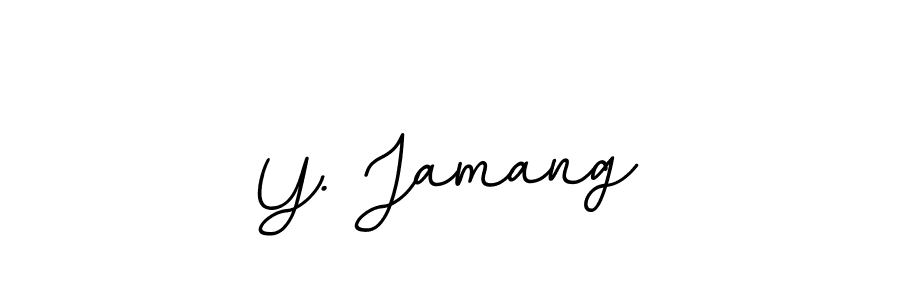 if you are searching for the best signature style for your name Y. Jamang. so please give up your signature search. here we have designed multiple signature styles  using BallpointsItalic-DORy9. Y. Jamang signature style 11 images and pictures png