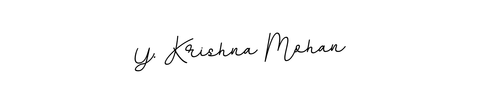 BallpointsItalic-DORy9 is a professional signature style that is perfect for those who want to add a touch of class to their signature. It is also a great choice for those who want to make their signature more unique. Get Y. Krishna Mohan name to fancy signature for free. Y. Krishna Mohan signature style 11 images and pictures png