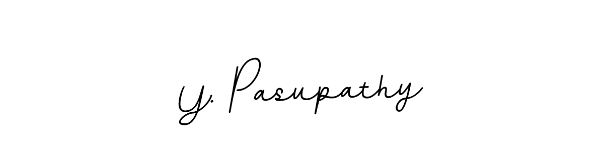 You should practise on your own different ways (BallpointsItalic-DORy9) to write your name (Y. Pasupathy) in signature. don't let someone else do it for you. Y. Pasupathy signature style 11 images and pictures png