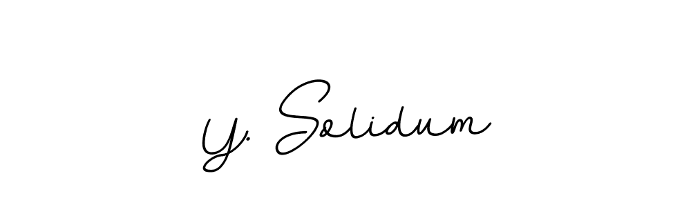Create a beautiful signature design for name Y. Solidum. With this signature (BallpointsItalic-DORy9) fonts, you can make a handwritten signature for free. Y. Solidum signature style 11 images and pictures png