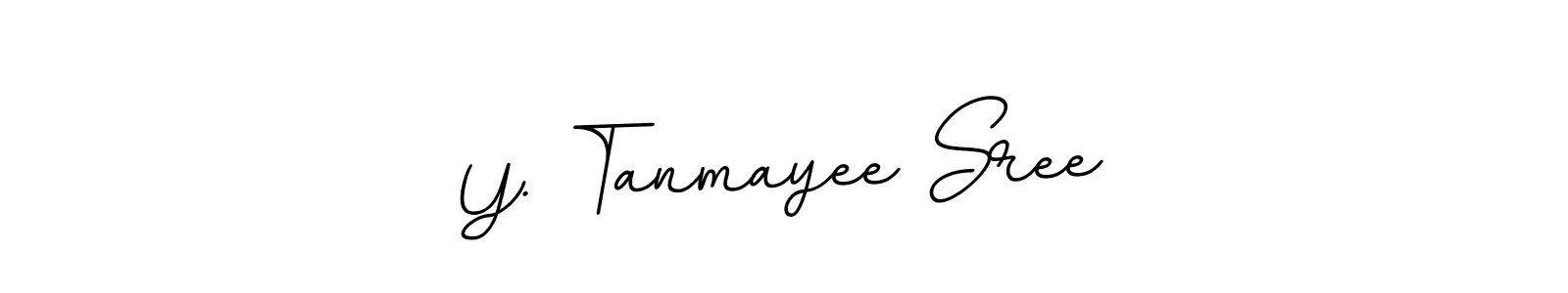 Create a beautiful signature design for name Y. Tanmayee Sree. With this signature (BallpointsItalic-DORy9) fonts, you can make a handwritten signature for free. Y. Tanmayee Sree signature style 11 images and pictures png