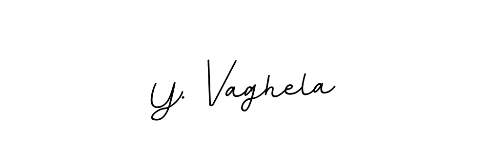 Create a beautiful signature design for name Y. Vaghela. With this signature (BallpointsItalic-DORy9) fonts, you can make a handwritten signature for free. Y. Vaghela signature style 11 images and pictures png