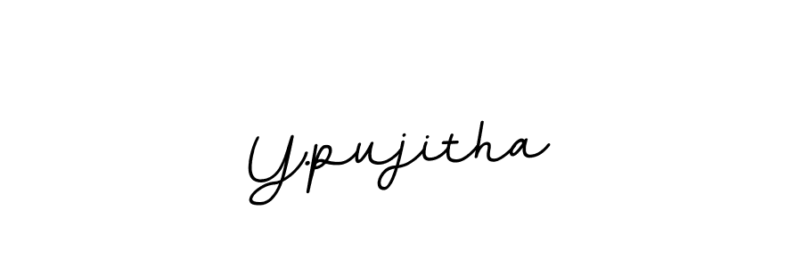 Design your own signature with our free online signature maker. With this signature software, you can create a handwritten (BallpointsItalic-DORy9) signature for name Y.pujitha. Y.pujitha signature style 11 images and pictures png