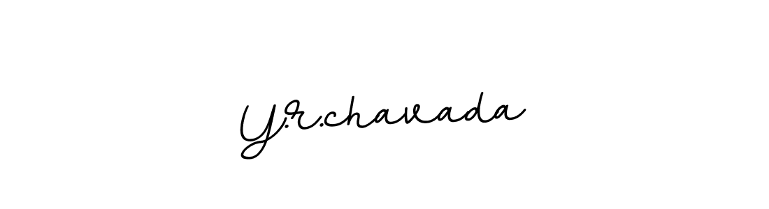 Make a beautiful signature design for name Y.r.chavada. With this signature (BallpointsItalic-DORy9) style, you can create a handwritten signature for free. Y.r.chavada signature style 11 images and pictures png